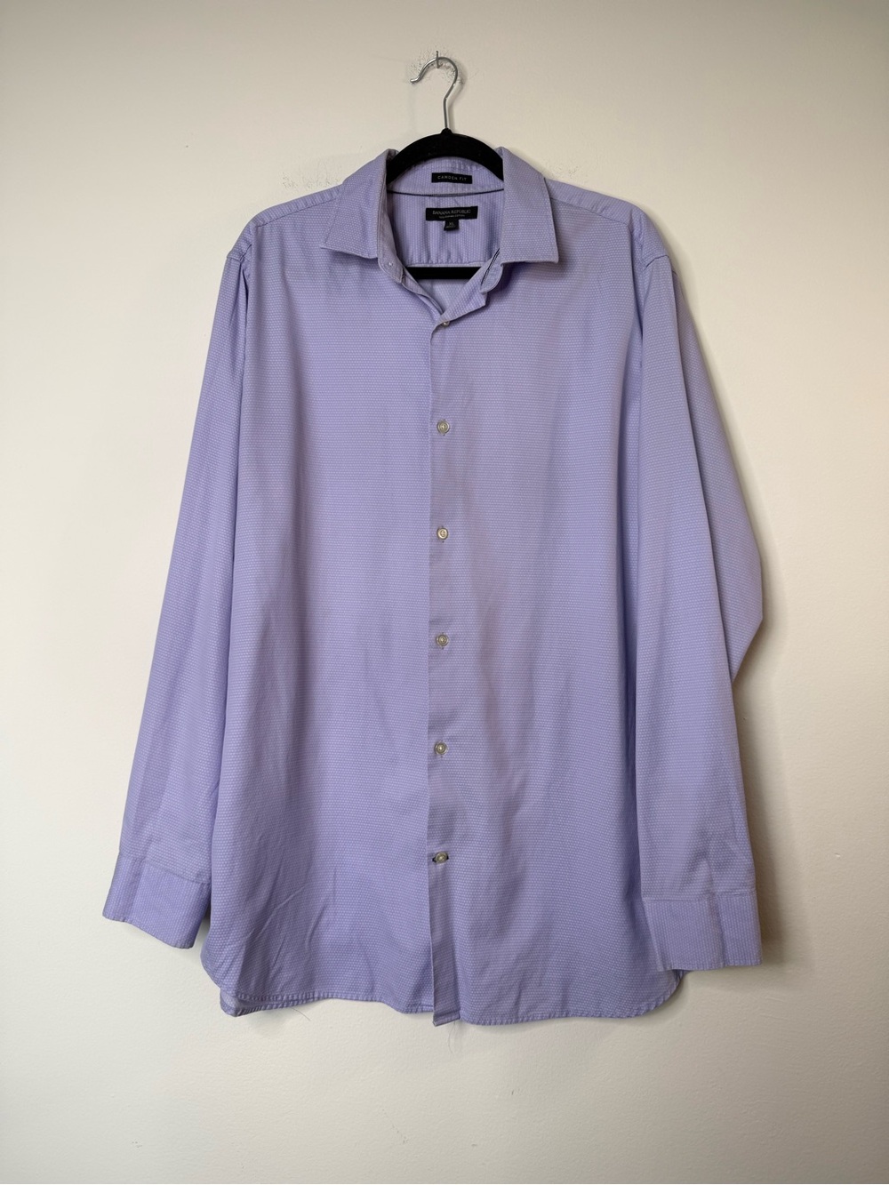 Banana Republic Men's Lavender Dress Shirt - Long Sleeve